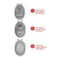 thumbnail image 2 of Skip Hop Moby Smart Sling 3-Stage Whale Bathtub, Gray, 2 of 15