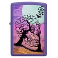 thumbnail image 3 of Zippo Skull Tree Design Purple Matte Pocket Lighter, 3 of 6