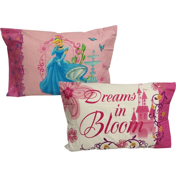 Franco Manufacturing 12440404 Disney Princess Pillowcases Dreams Bloom