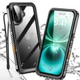 thumbnail image 5 of AICase for iPhone 16 Plus Case, Waterproof Built-in Screen Protector, [12 FT Military Drop Proof] [Full Body Shockproof] [Dustproof] [IP68 Underwater] Phone Case for iPhone 16 Plus 6.7''- Black, 5 of 10