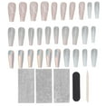 thumbnail image 1 of Uñas postizas NikouMX largas brillantes 30 piezas para mujeres, 1 of 8