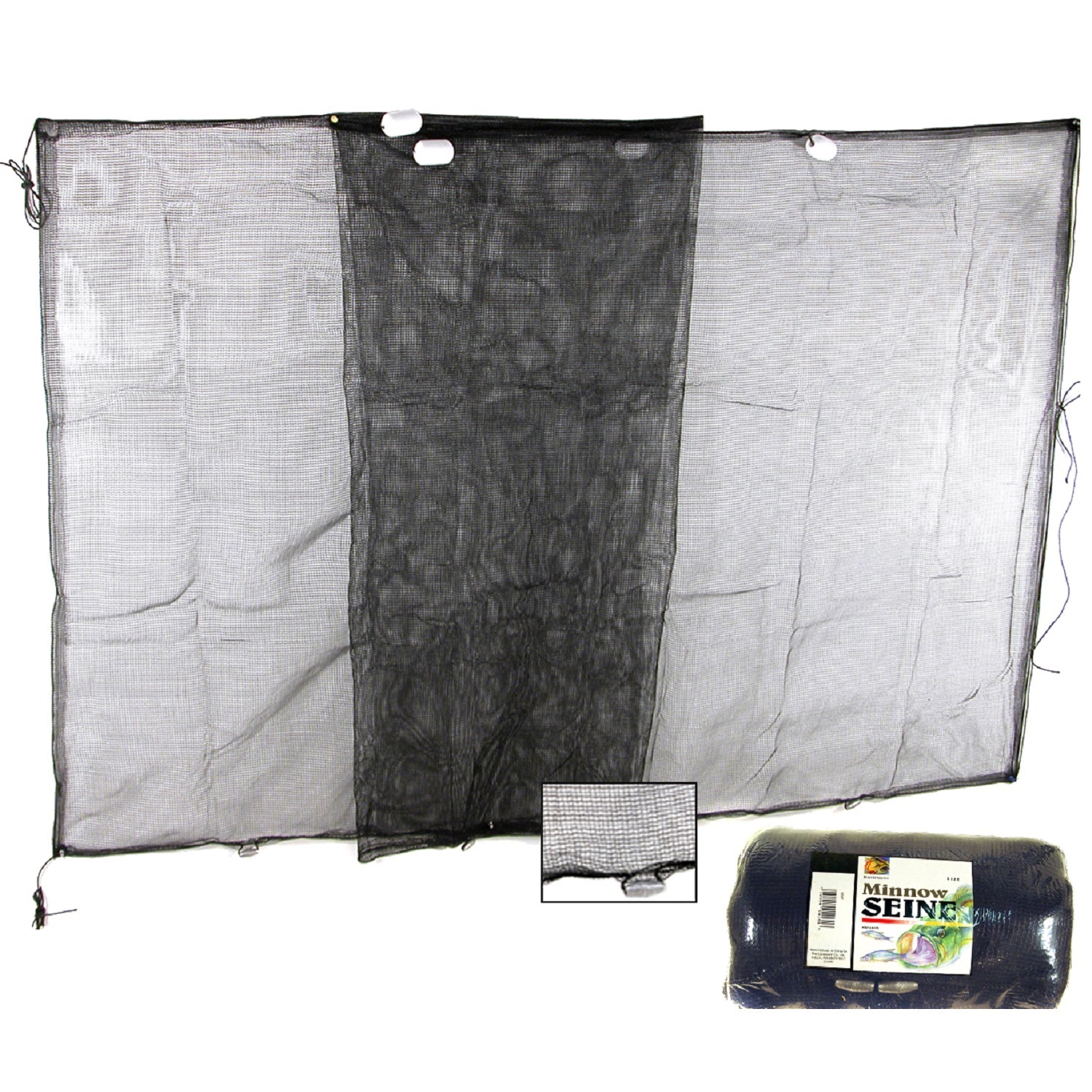 Sandeel//Minnow Seine Net size choice 60 to 120 FT x 8FT/' Fishing Bait 1//4/",5//8/"