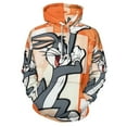 thumbnail image 4 of Looney Tunes Bugs Bunny Hoodie 3D Print Pullover Hooded Long Sleeve Sweatshirts Tops Blouse with Pocket for Mens Womens, 4 of 7