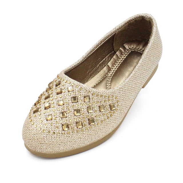 LAVRA Filles Ballerines Glitter Mary Jane Slip sur les Chaussures Habillées