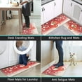 thumbnail image 6 of Christmas Kitchen Rugs Sets Anti-Fatigue Kitchen Mats Non Slip Waterproof Standing Mats Kitchen Floor Mats for Sink Kitchen Office Landury, 6 of 6