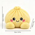 thumbnail image 4 of Giant Dumpling Bun Pillow,Cute Plush Stuffed Steamed Squish Bun Pillows Slow Rebound Plushies Pillow Soft Decompression Fidget Squeeze Ball Plush Dumpling Gift for Adults Anxiety Relief-Christmas-28#, 4 of 5