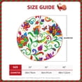 thumbnail image 2 of Salouo Paisley Christmas Tree Skirt 36" Farmhouse Christmas Decorations Snowman Xmas Tree Skirt Tree Mat for Holiday Party Decor, 2 of 8