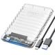 thumbnail image 1 of Carcasa de disco duro ORICO USB C a SATA III de 2,5 pulgadas, 6 Gbps, 1 of 8