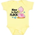 thumbnail image 3 of Inktastic New to the Flock Cute Baby Flamingo Boys or Girls Baby Bodysuit, 3 of 5