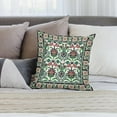thumbnail image 4 of Vintage Floral Pillow Cover,Traditional Ethnic Abstract Texture Floral Plants Art Aesthetics Pillow Covers with Hidden Zipper Set of 2 for Bedroom Living Room Sofa Cushion16 x16, 4 of 6