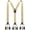Champagne, variant on Mens 1.4 inches Wide with 6 Button End Elastic Adjustable Suspenders