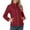 Red, variant on HBYJLZYG Padded Coat Zipper Cardigan Overcoat Tops, Womens Winter Long Sleeve Warm Women Loose Stand Collar Quilted Casual Zipper Coat