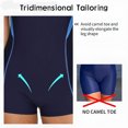 thumbnail image 4 of Trajes de baño de una pieza para mujer, traje de baño deportivo Boyleg, traje de baño deportivo, traje de baño para regazo, azul, 4 of 7