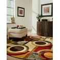 thumbnail image 3 of Rugs.com Cafe Collection Rug – 7 Ft Round Multi Medium-Pile Rug Perfect For Kitchens, Dining Rooms, 3 of 3