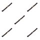 thumbnail image 1 of Qarigey Banda de cintura Estilo simple Cinturones de correa de nudo de lazo para vestidos Chicas adolescentes Negro Negro 5piezas, 1 of 6
