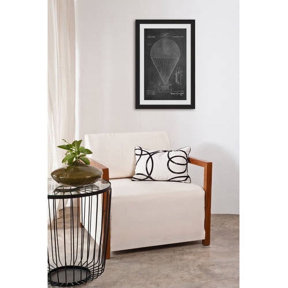 "Airship 1913 Chalk" Framed Painting Print