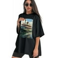 thumbnail image 3 of Plus Size Shirt for Women Black Tops for Women Short Sleeves Shirt for Women Belle Louisville Riverboat3 T Shirt Crewneck Shirt for Women XS, 3 of 5