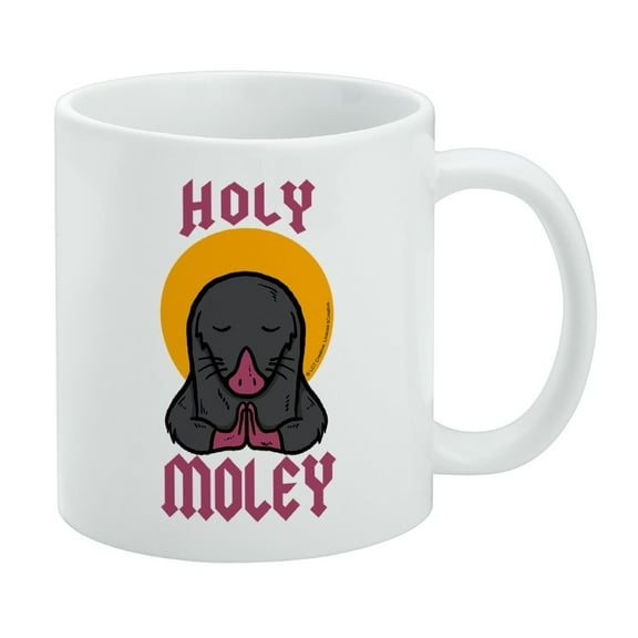 Holy Moley Religious Mole Funny Humor White Mug