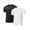 Black/White, variant on Men's 2 Pack Active Quick Dry T-Shirts Tagless Short Sleeve Tees for Running, Sports, Workout, Gym, Casual