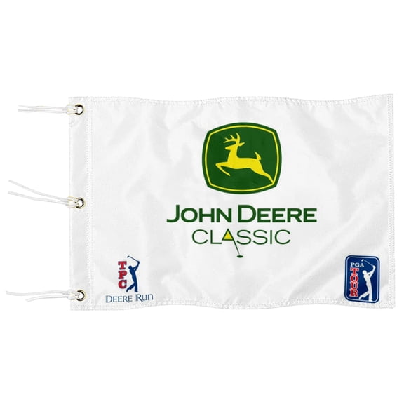 DianYu John Deere Classic Golf Pin Flag Practic Putting Green Golf Flag For Backyard Garden  Miniature Pin Flag with Three Brass Grommets 12x18Inch