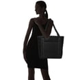 thumbnail image 2 of DALIX Sac Fourre-Tout de Magasinage en Toile de Coton Uni 20 Pouces Noir-Blanc, 2 of 4