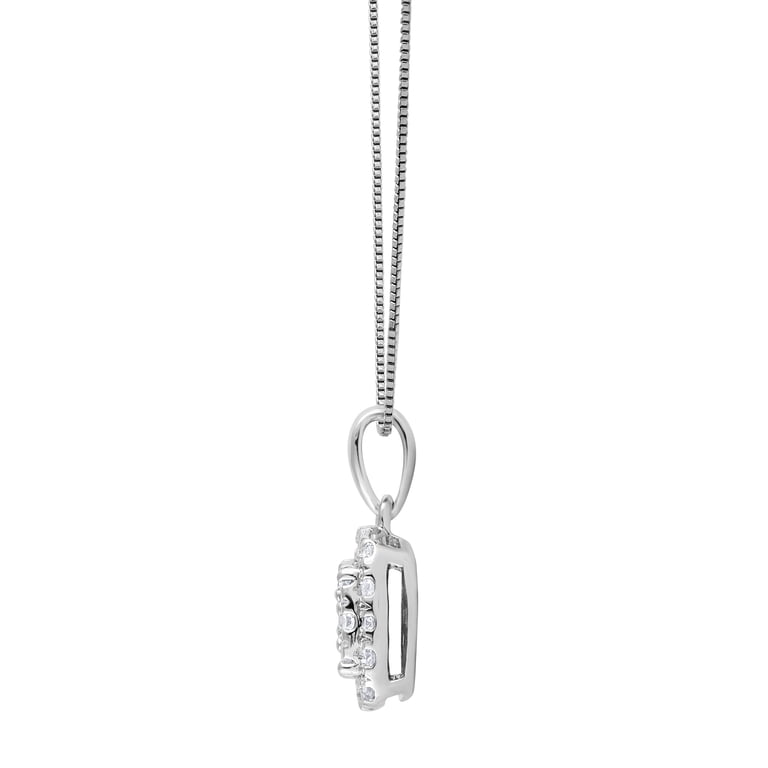 Unique Moments 1/3 Ct Lab-Grown Diamonds Cluster Pendant Necklace