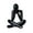 Black D, variant on sunsanly Abstract Man Figurine Sitting Men Statue Sculpture Home Office Living Room Desktop Decoration Ornament Christmas Birthday Gift