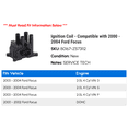 thumbnail image 2 of Ignition Coil - Compatible with 2000 - 2004 Ford Focus 2001 2002 2003, 2 of 2