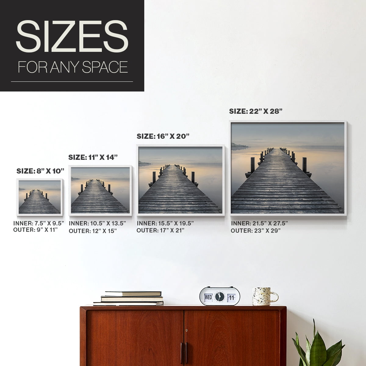 Sun Down by Mike Calascibetta - Restickable Framed Giclée Print