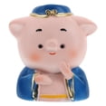 thumbnail image 1 of Figura de cerdito en miniatura creativa para decoración de escritorio, estatua de cerdito de resina para decoración de mesa, estatua de cerdito diminuta de resina, 1 of 7