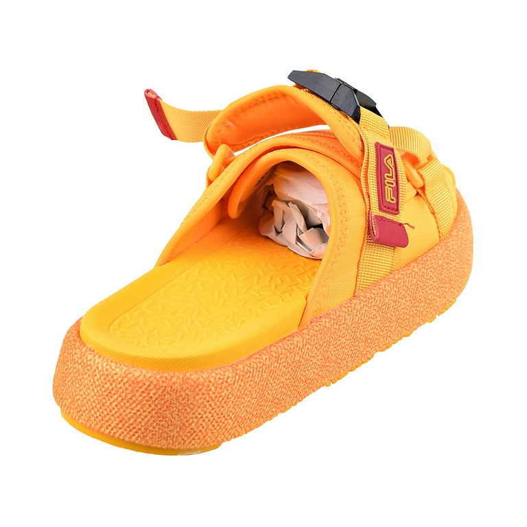 Fila sandals mens orange sale
