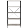 thumbnail image 3 of Analiese 63-inch 4-shelf Bookshelf Grey Driftwood, 3 of 9