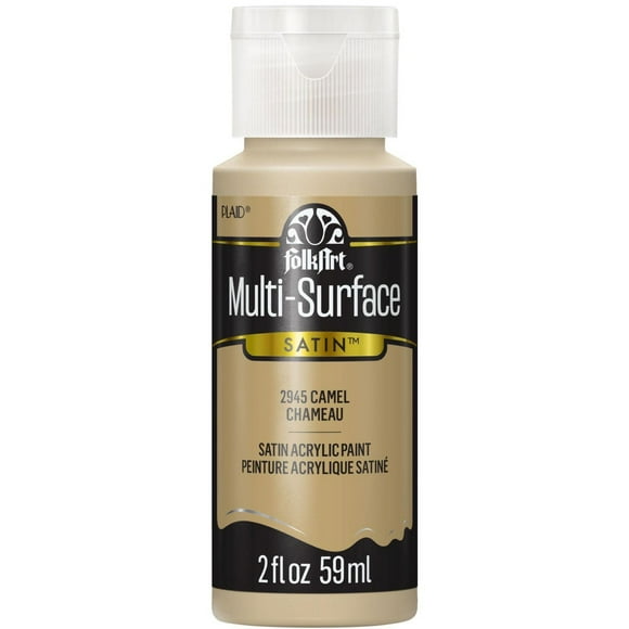 FolkArt Multi-Surface Satin Acrylic Paint, 2 fl. oz., Camel