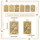 thumbnail image 2 of 1 caja de 36 amuletos de tarot dorados con forma de luna, sol y estrella. Amuleto rectangular de la suerte., 2 of 6