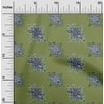 thumbnail image 1 of oneOone Organic Cotton Poplin Twill Fabric Floral Block Printed Fabric 1 Yard 42 Inch Wide, 1 of 4