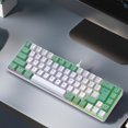 thumbnail image 1 of Wired Gaming Keyboard, 60 Percent 68 Keys RGB Backlit Mechanical Keyboard, Ergonomic Compact Keyboard with Anti Ghosting And Multimedia Keys for PC Laptop Computer, 1 of 7
