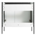thumbnail image 6 of Fine Fixtures  Oakville Bathroom Vanity  with White Ceramic Sink White Matte - Black Hardware 30 Inch, 6 of 9