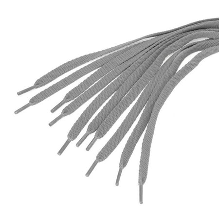 gray flat shoelaces
