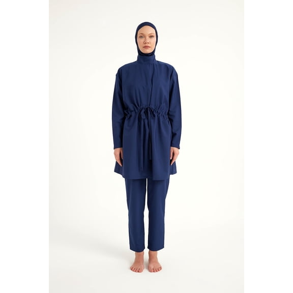 Andalus Full Coverage Burkini Set With Front Ruching A2502-2