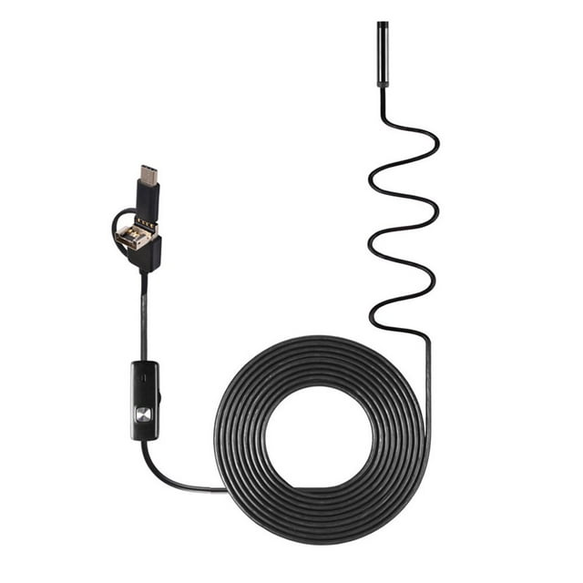 3-in-1 Mobile Phone Type-C+Micro USB+USB 6 Adjustable 8mm 1280*720 Resolution IP67 Waterproof