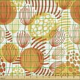 thumbnail image 2 of Abstract Fabric by the Yard, Floral Formations Nature Themed Design in Tangerine Tones, Upholstery Fabric for Dining Chairs Home Decor Accents, Mustard Burnt Orange by Ambesonne, 2 of 5