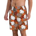 thumbnail image 2 of Goofa Various Pumpkins Printed Mens Swim Trunks Summer Quick Dry Short Beach Swimwear Bathing Suits-Small, 2 of 9