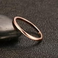 thumbnail image 4 of 1.5MM Rose Gold Wedding Band Stainless Steel Women's Jewelry Tail Ring Size 6-12, 4 of 7
