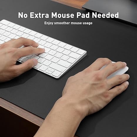 HELLOYOUNG Oversized Mouse Pad Non Slip Desk Mat, White Skull and Red Rose Gaming Mousepad with Stitched Edge, Durable Rubber Office Desk Pad, Holiday Gift for Gamers and Home Office