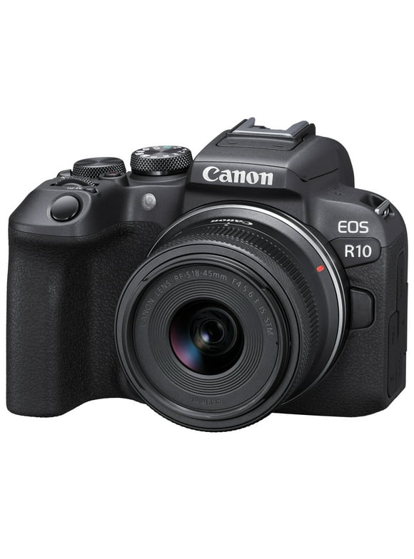 Canon EOS R10 Mirrorless Digital Camera with 18-45mm f/4.5-6.3 IS STM Lens