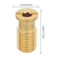 Anchor Round Pool CTIRCHIU 5Pcs Golden Brass Pool Cover Anchors Enhanced Grip Flush Mount ...