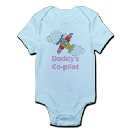CafePress - Daddy's Co-Pilot Girl's Infant Bodysuit - Baby Light Bodysuit