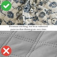 thumbnail image 5 of Southshore Fine Living, Inc. Persia Collection Oversized Queen Quilt Bedding Set 3-Piece with Full/Queen Size Quilt and 2 Matching Shams, Persian Rug Inspired Print, Queen Size Bedspread, Indigo, 5 of 9