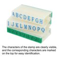 thumbnail image 3 of Uxcell 9mm Plastic 26 Digits Font Size 3 Alphabet A-Z Detachable Letter Stamp Set, 3 of 5