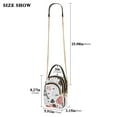 thumbnail image 2 of joogoo Women Paris and Poodle Dog Flower Chain Crossbody Bags Shoulder Handbag Phone Purse, 2 of 5